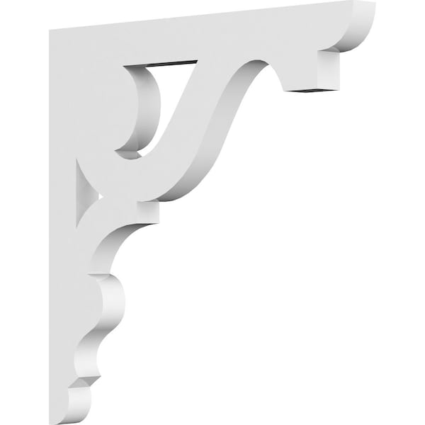 Ekena Millwork Robin Architectural Grade PVC Bracket, 5/8"W X 8"D X 8"H BKTP01X08X08RB - main
